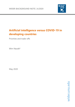 人工智能与发展中国家的 COVID-19